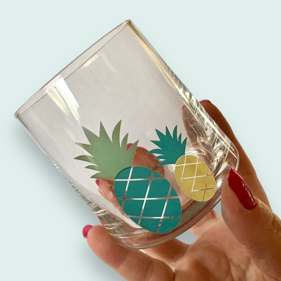 Chic & Tonic Pineapple Lowball Glasses Set of 4 in Box - Picture 10 of 12